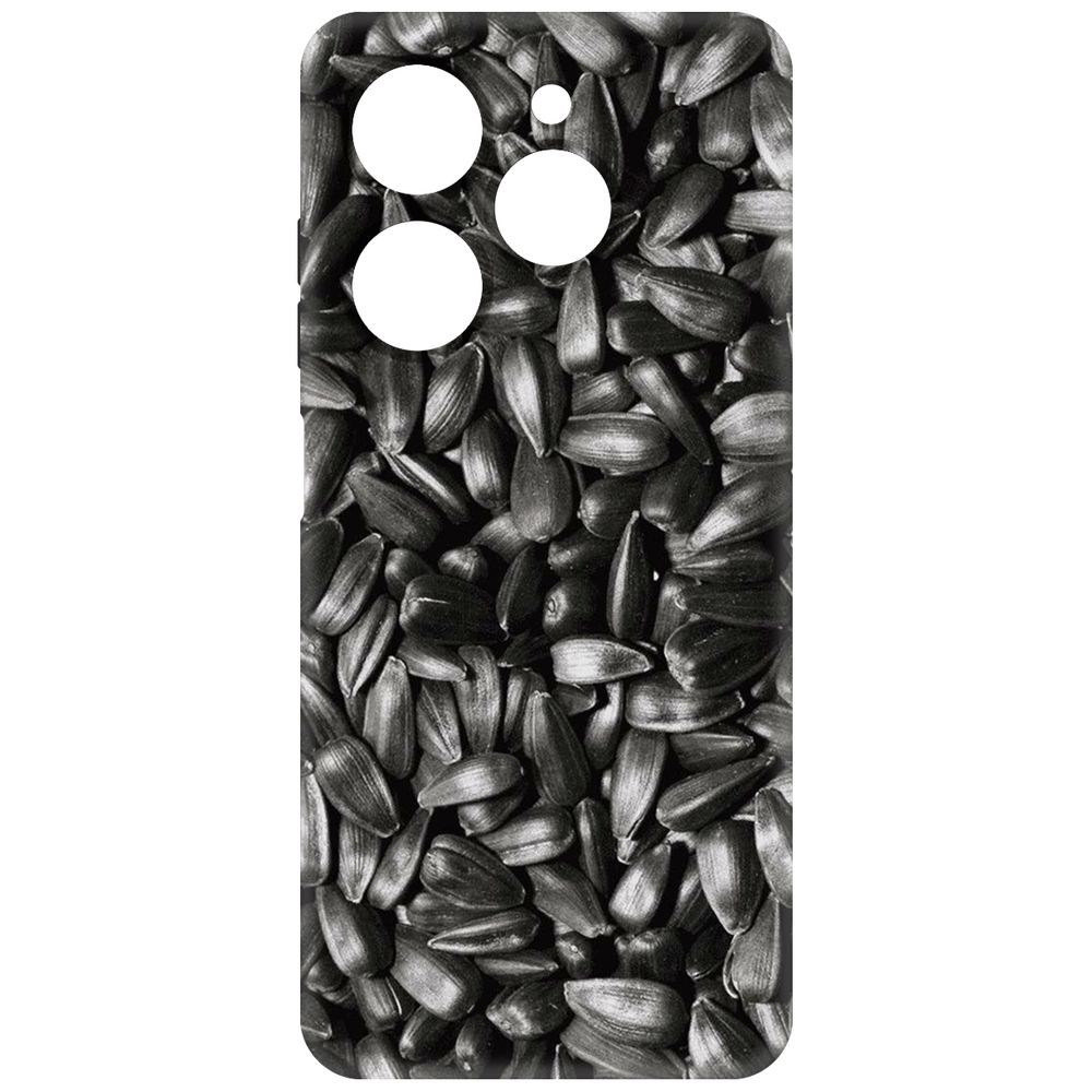 

Чехол-накладка Krutoff Soft Case Семечки для Tecno Spark 20 черный