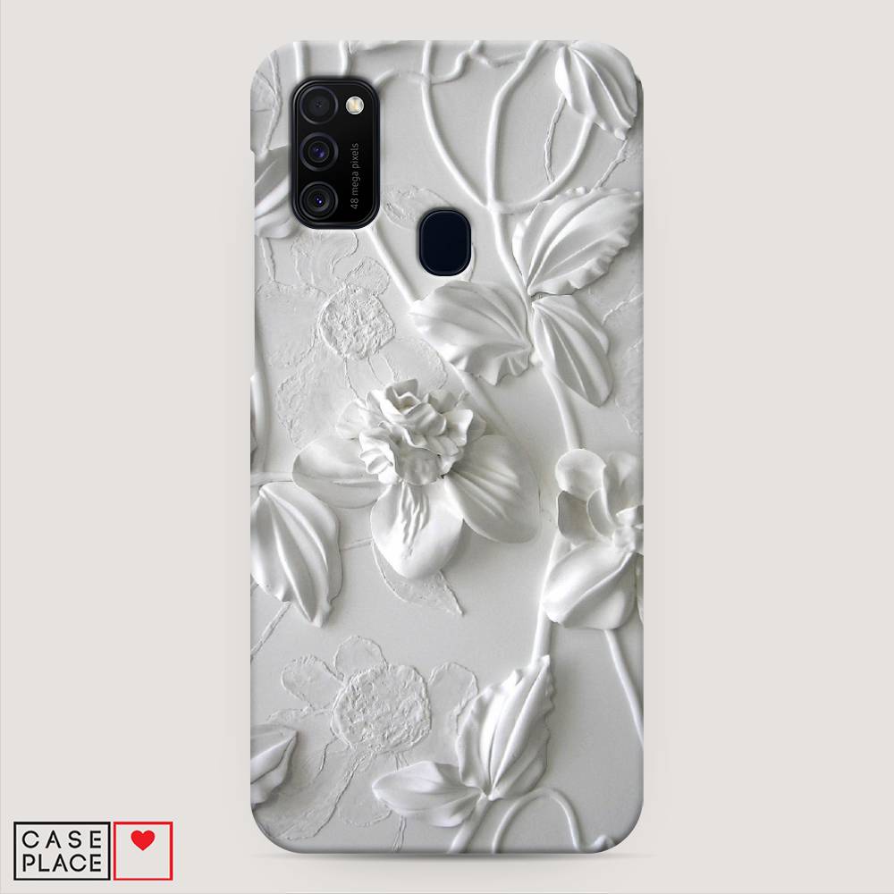 

Пластиковый чехол "Гипсовые цветы" на Samsung Galaxy M21, 29720-5