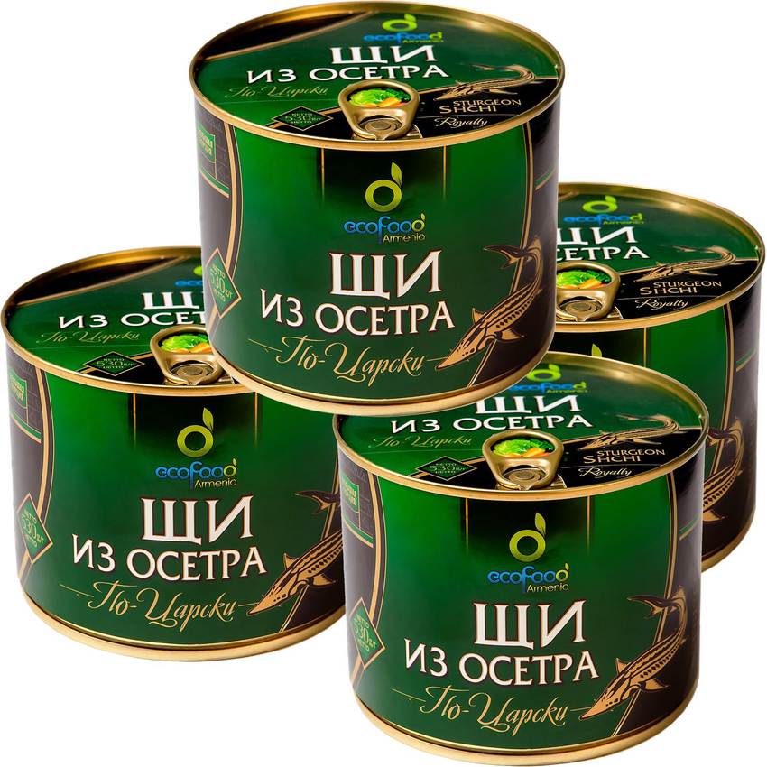 Щи ECOFOOD из осетра по-царски, 530 г х 4 шт