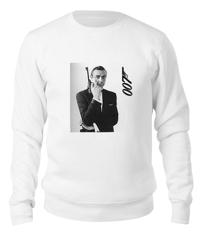 

Свитшот унисекс Printio James bond белый XL, James bond