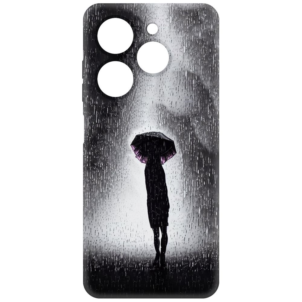 

Чехол-накладка Krutoff Soft Case Ночная крипота для TECNO Spark 20 черный
