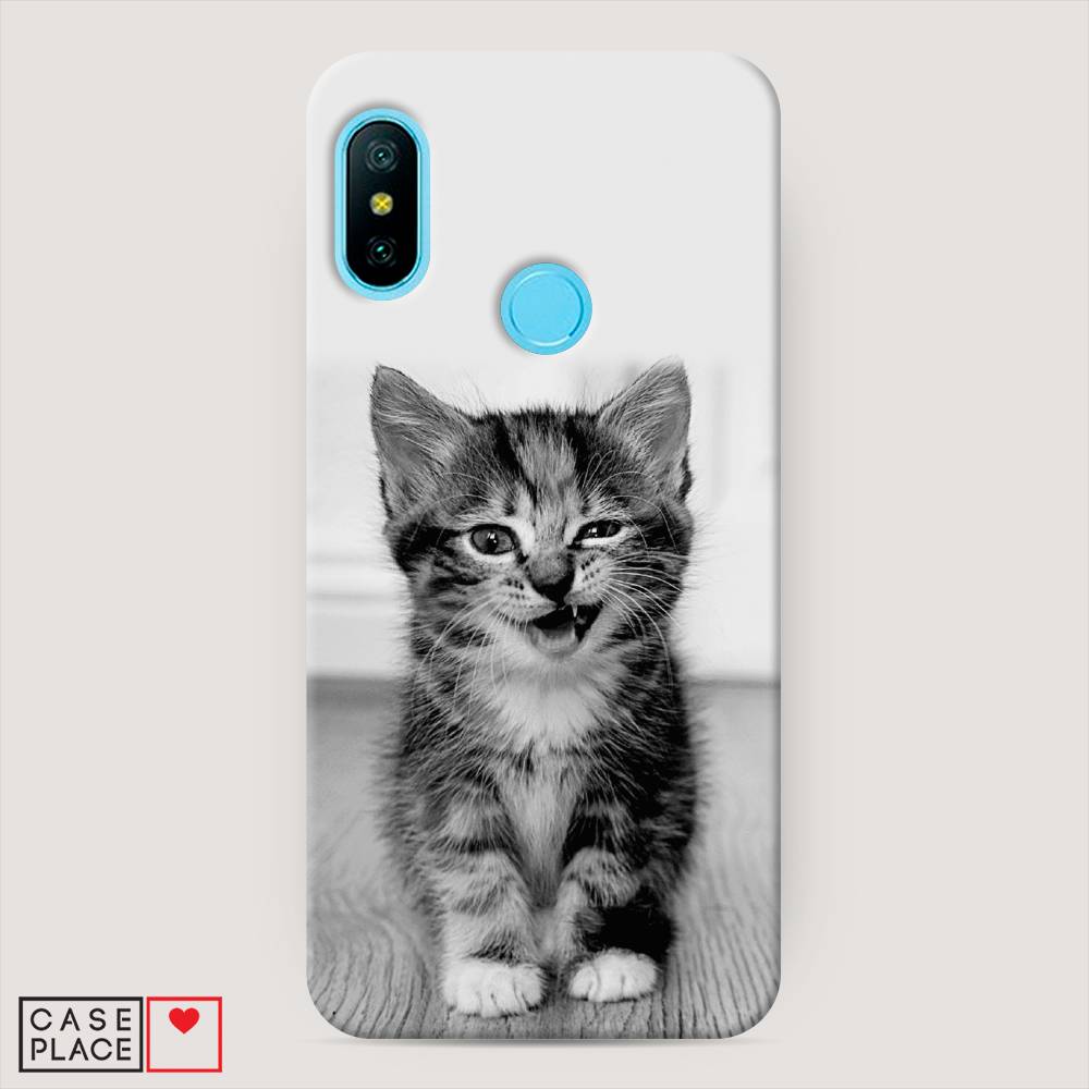 

Пластиковый чехол "Подмигивающий котенок" на Xiaomi Redmi 6 Pro, 34020-1