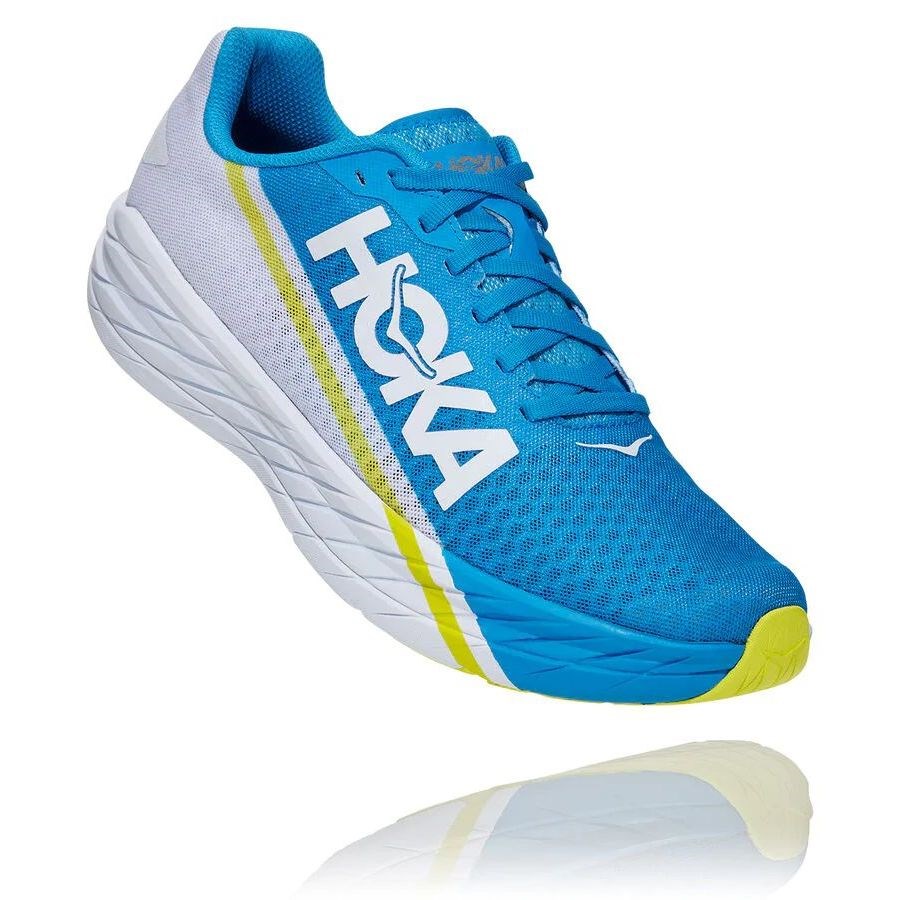 фото Кроссовки мужские hoka one one rocket 1113532 голубые 10 us