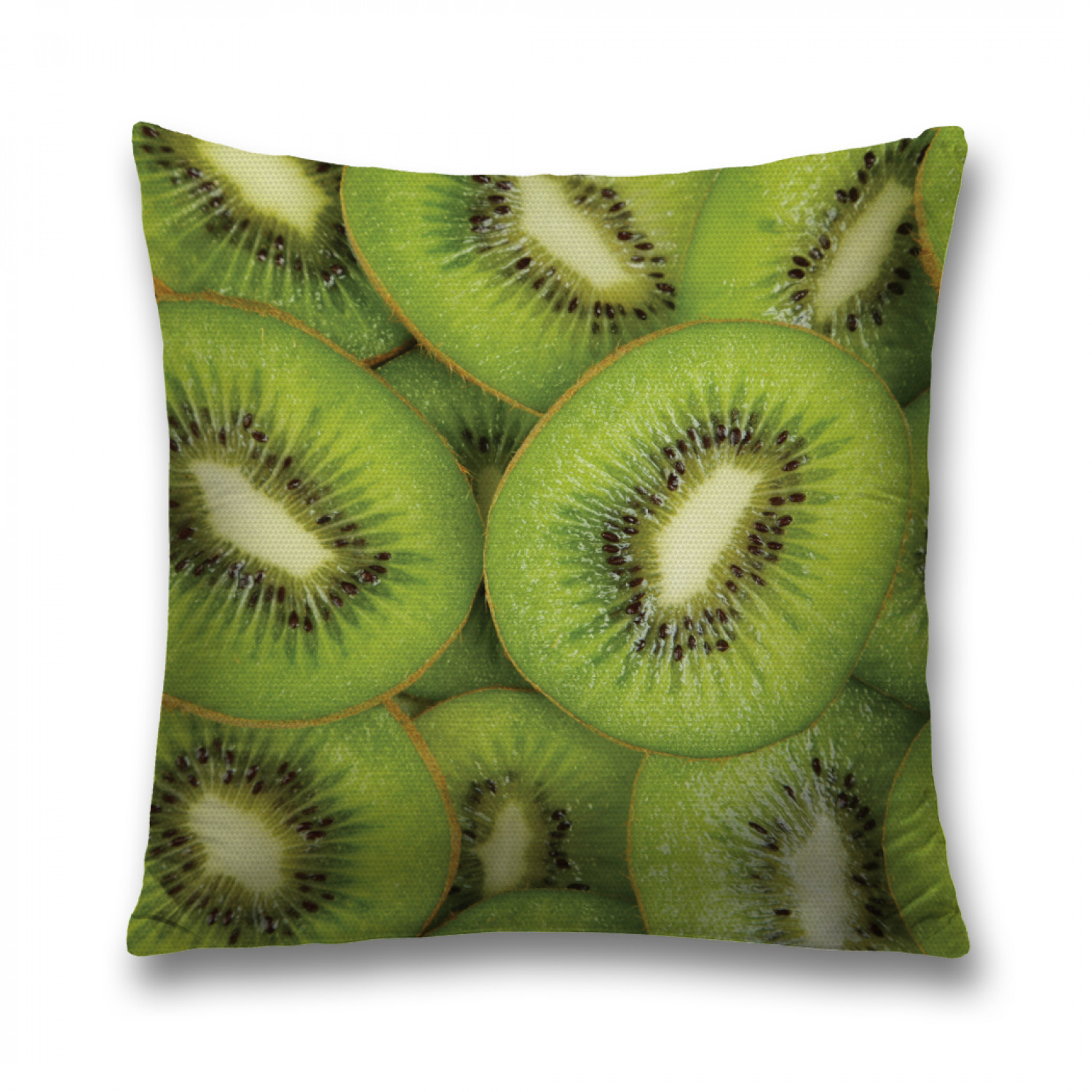 

Наволочка декоративная JoyArty "Нарезанный киви" на молнии 45x45 см, Зеленый, Нарезанный киви