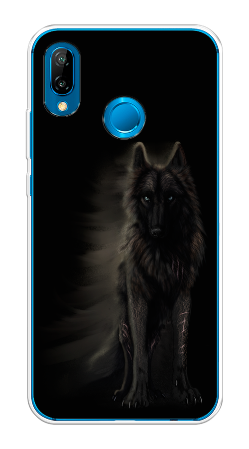 

Чехол на Huawei P20 Lite/Nova 3E "Туманный волк", Черный, 64450-1
