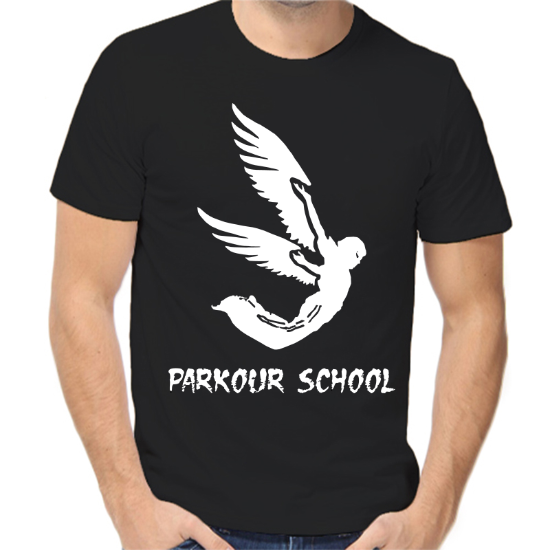 

Футболка мужская черная 56 р-р parkour school, Черный, fm_parkour_school