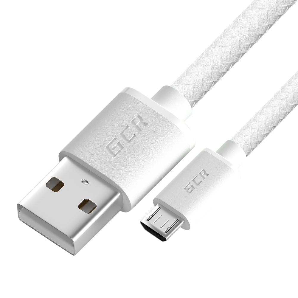 фото Кабель micro usb - usb gcr gcr-ua39 0.5 м белый