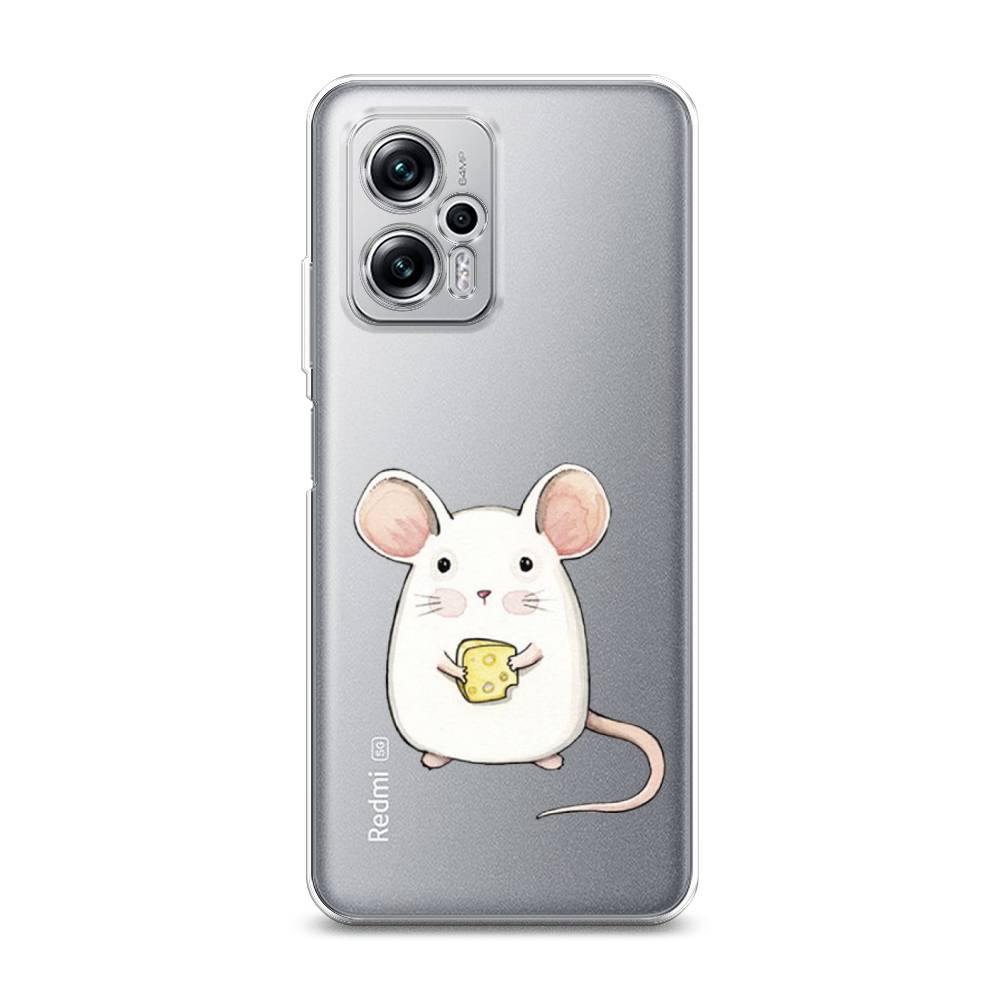 фото Силиконовый чехол "мышка" на xiaomi redmi note 11t pro awog