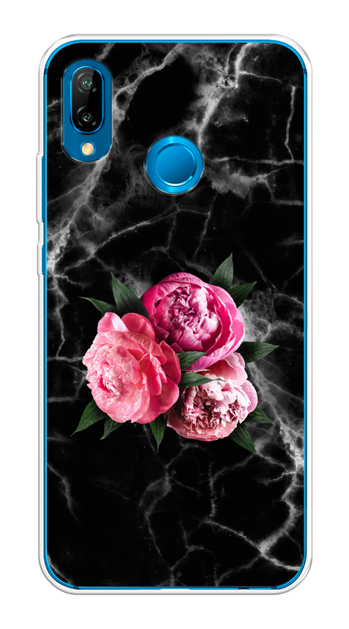 

Чехол на Huawei P20 Lite/Nova 3E "Букет на черном мраморе", Черный;серый;розовый;зеленый;белый, 64450-1