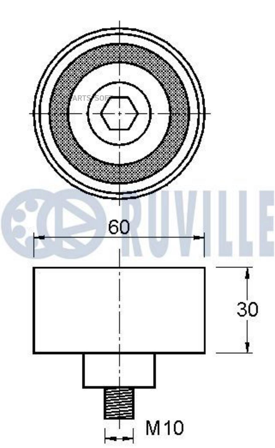 

Ролик Грм Chery Ruville арт. 542328