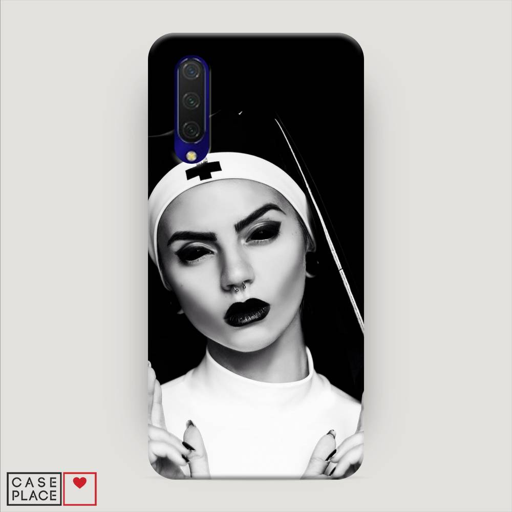 

Пластиковый чехол "Черная монашка" на Xiaomi Mi 9 Lite, 36720-7