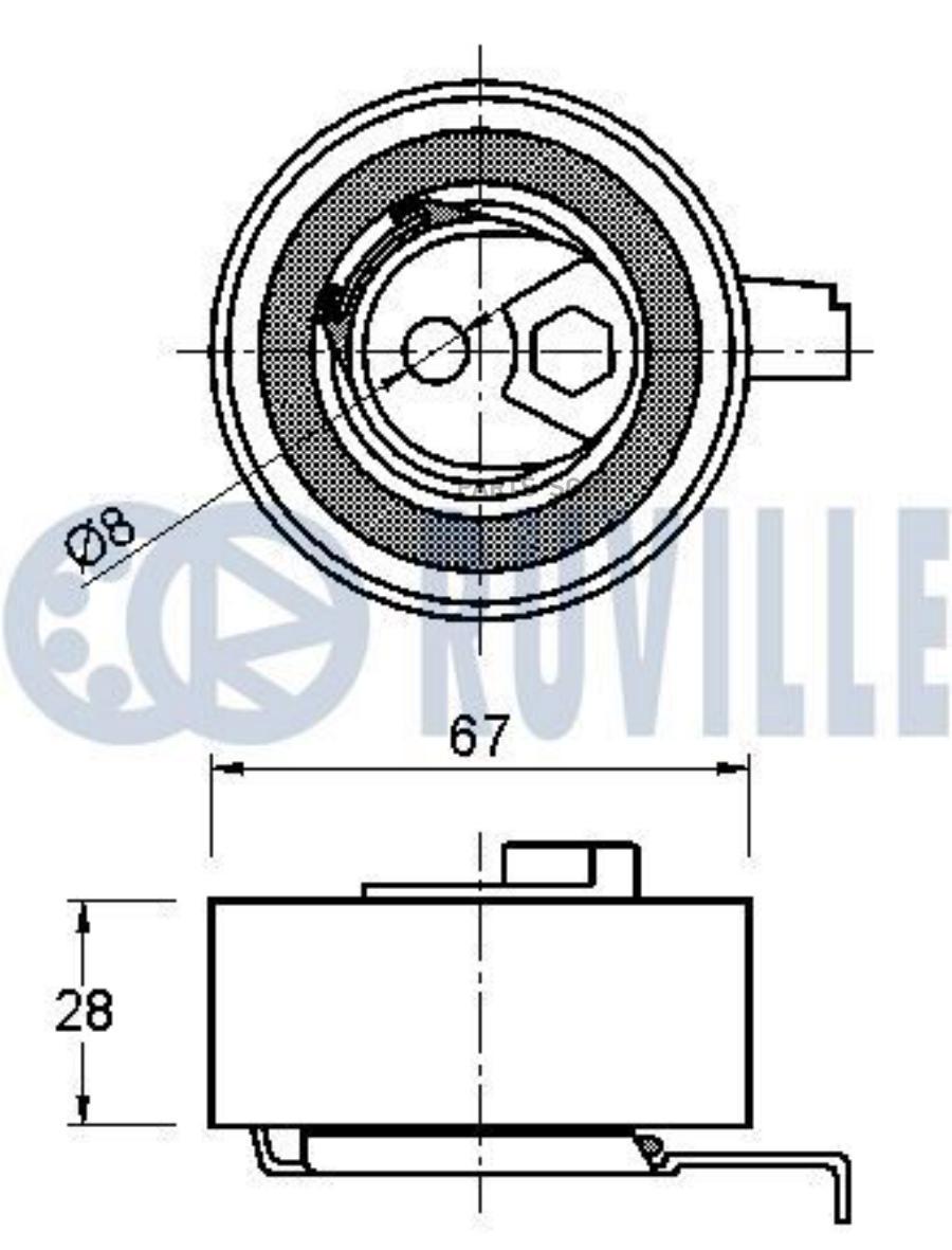 

Ролик Ремня Грм Vw Touareg,Audi A4,A6 2.7/3.0 05=> Ruville арт. 542418