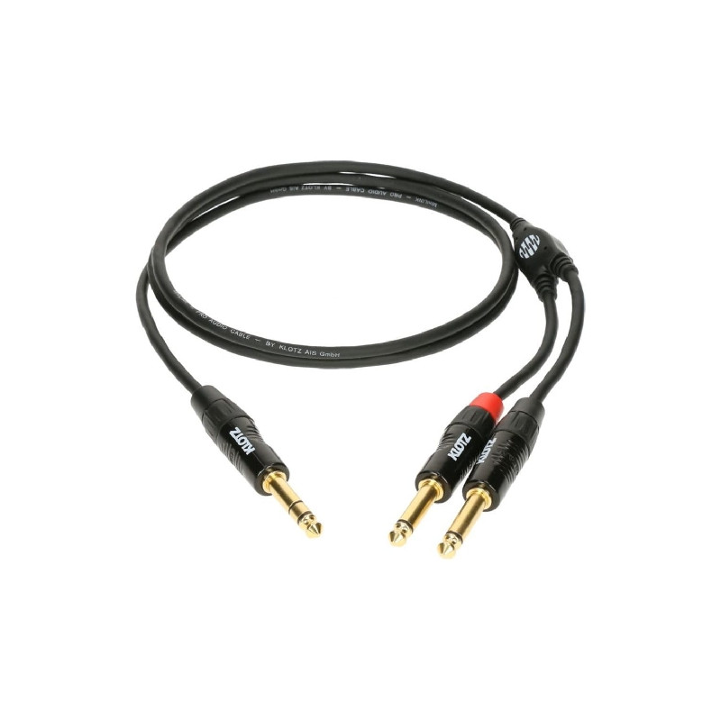 Компонентный кабель Klotz KY1-300 с разъемами stereo jack - 2 mono jack, 3 метра