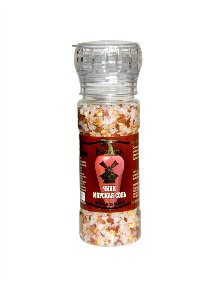 

Мельница Каре чили + морская соль, 75г