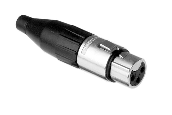 

Amphenol AC3F кабельный разъем XLR-мама (female) 3pin, цинковый корпус, штампованные конта, Никель, Amphenol AC3F