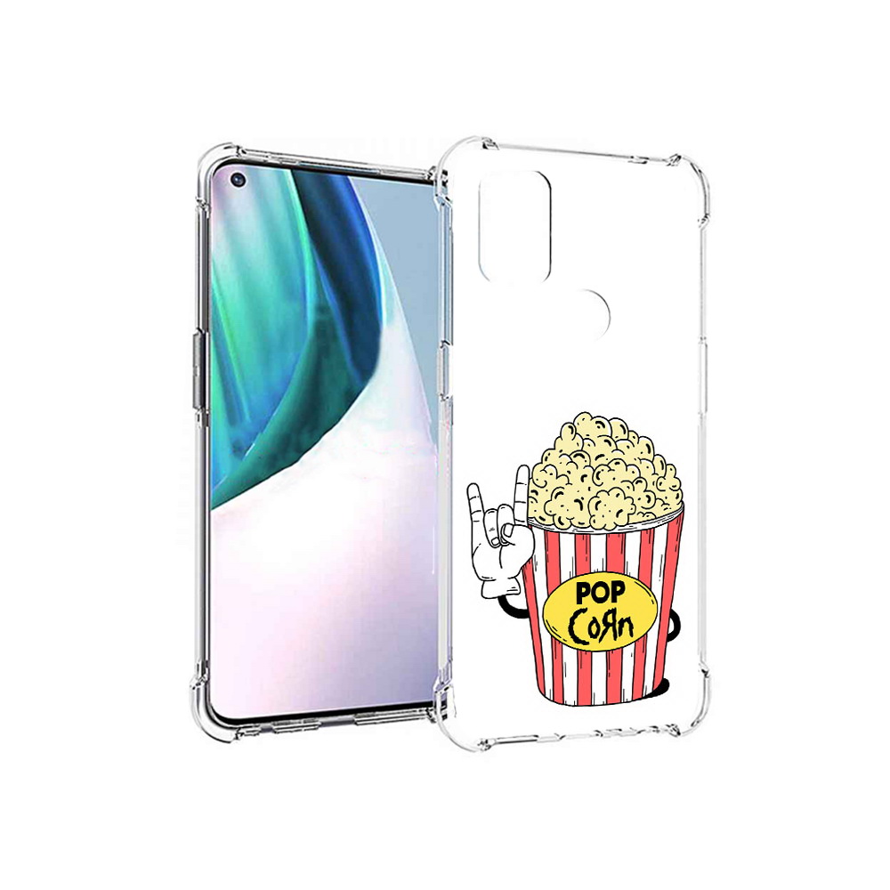 

Чехол MyPads Tocco для OnePlus Nord N10 5G крутой попкорн (PT227047.129.427), Прозрачный, Tocco