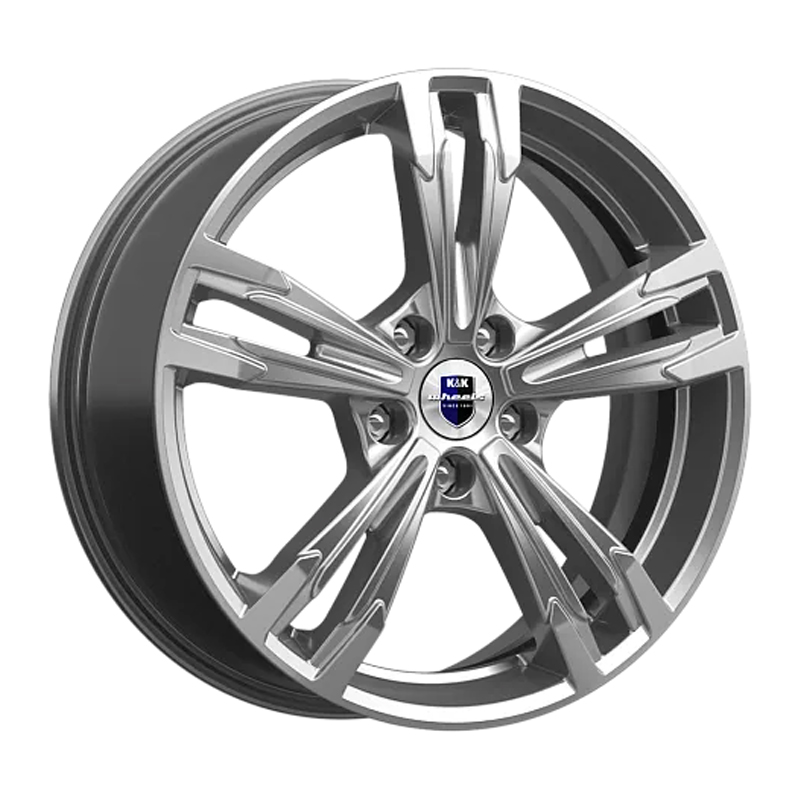 

Колесный диск Литой Karrera Light (Кс935) 7 18 5 115 45 70,2 Дарк Платинум Брайт K&K WHS51, Серебристый