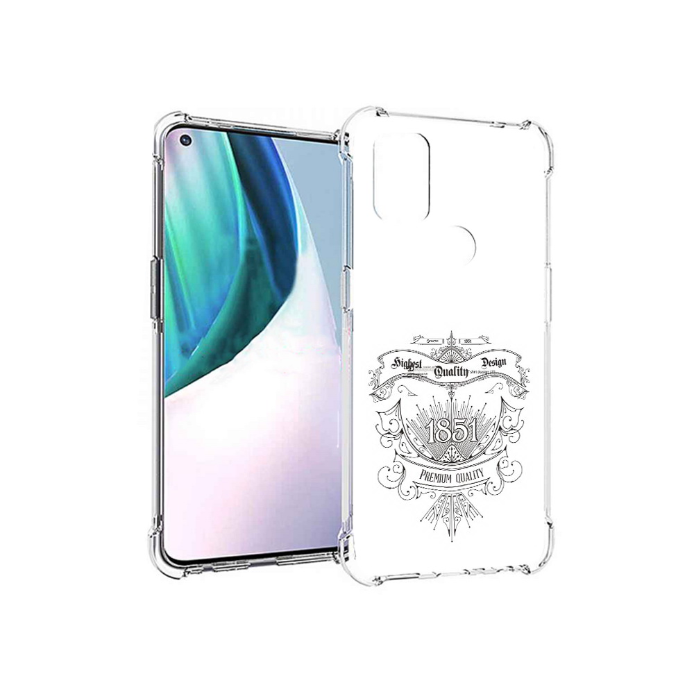

Чехол MyPads Tocco для OnePlus Nord N10 5G логотип 1851 год (PT227047.129.444), Прозрачный, Tocco