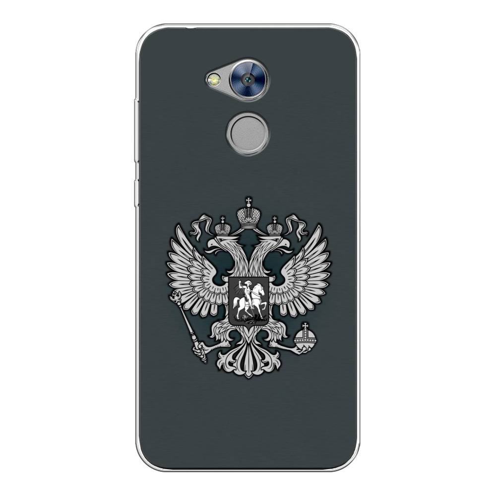 фото Чехол awog "герб россии серый" для honor 6a