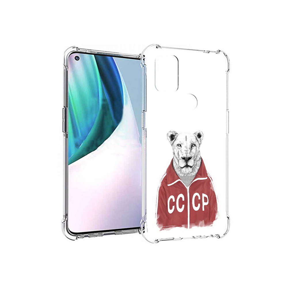 

Чехол MyPads Tocco для OnePlus Nord N10 5G львица ссср (PT227047.129.450), Прозрачный, Tocco