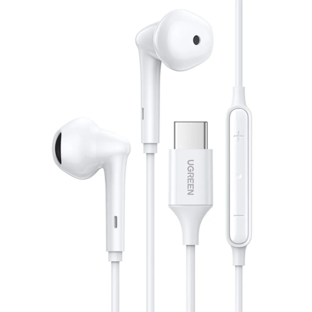 Наушники uGreen EP101 Wired Earphones Type-C White (60700)