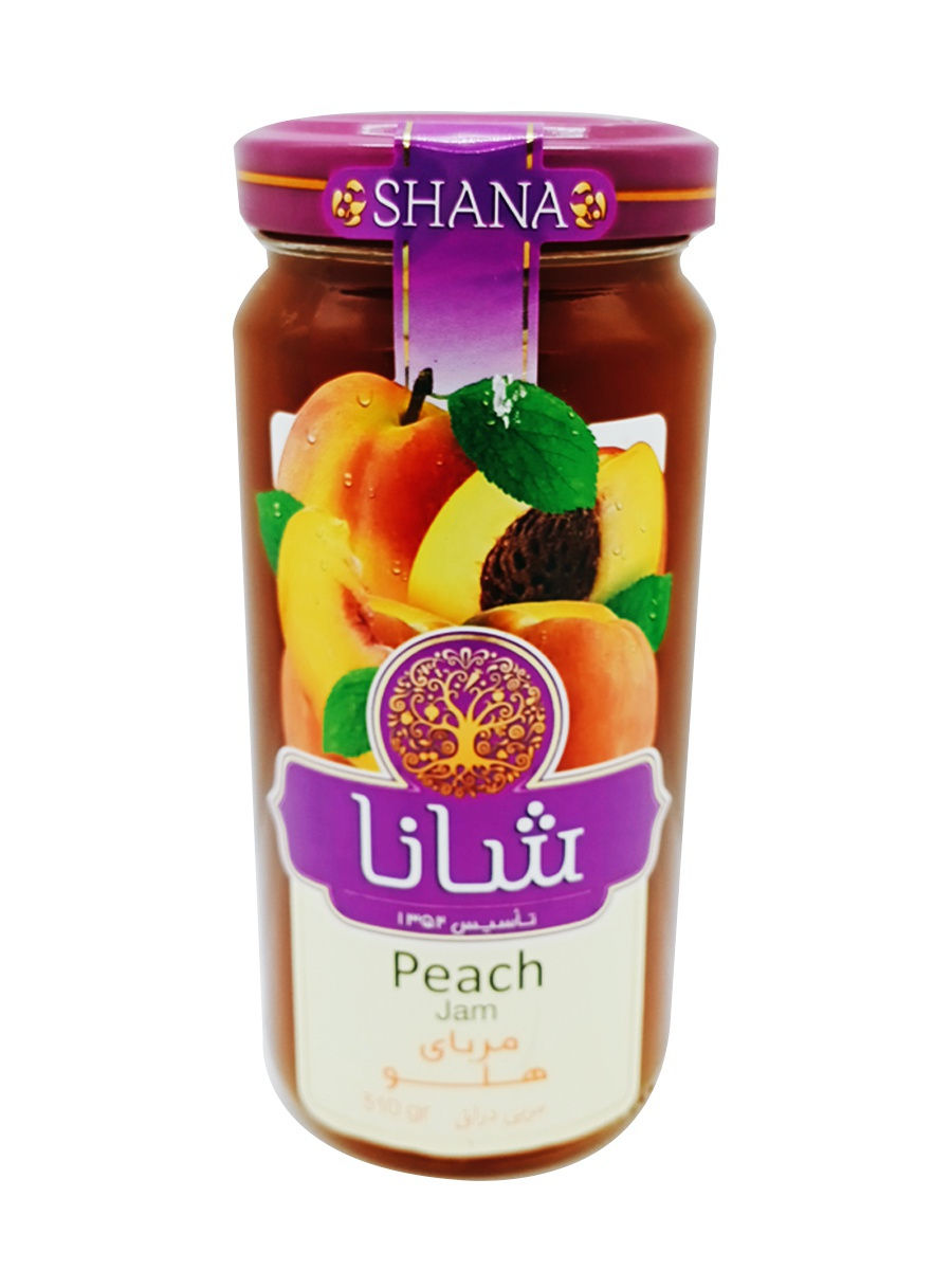 

Варенье Shana персик, в стеклянной банке, 310 г