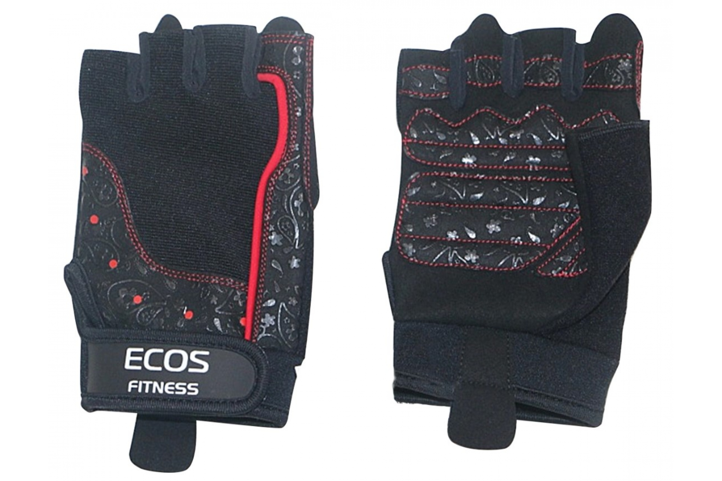 Перчатки для фитнеса и тяжелой атлетики Ecos SB-16-1736, черный, XL