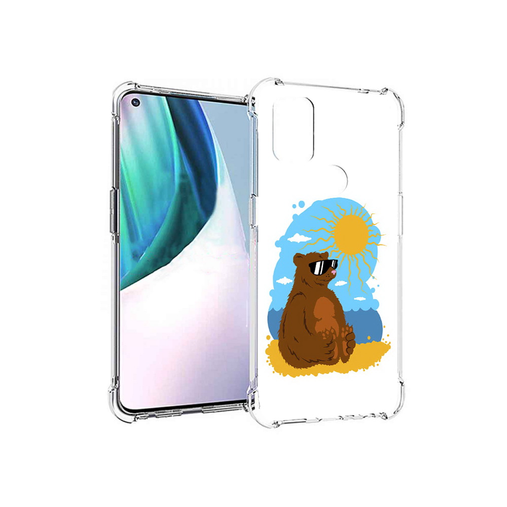 

Чехол MyPads Tocco для OnePlus Nord N10 5G медведь на чиле (PT227047.129.468), Прозрачный, Tocco