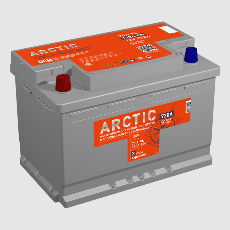 

Аккумулятор Титан Arctic 75а/Ч Titan 4607008881561 TITAN арт. 4607008881561