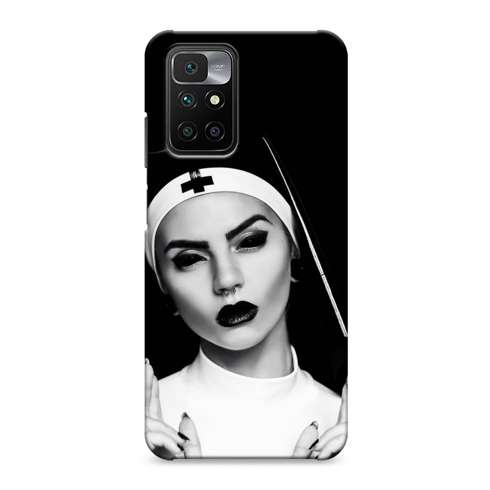 

Пластиковый чехол "Черная монашка" на Xiaomi Redmi 10, 311320-7