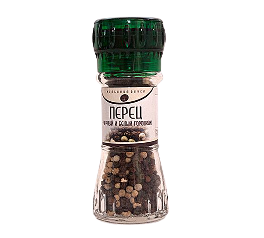 

Перец черный и белый Мельница вкуса горошком в мельнице 40 г