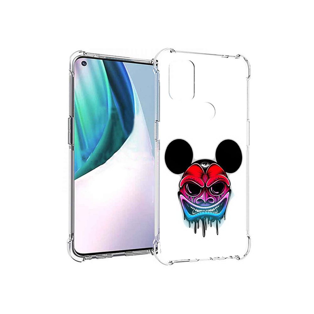 

Чехол MyPads Tocco для OnePlus Nord N10 5G микки в маске (PT227047.129.473), Прозрачный, Tocco