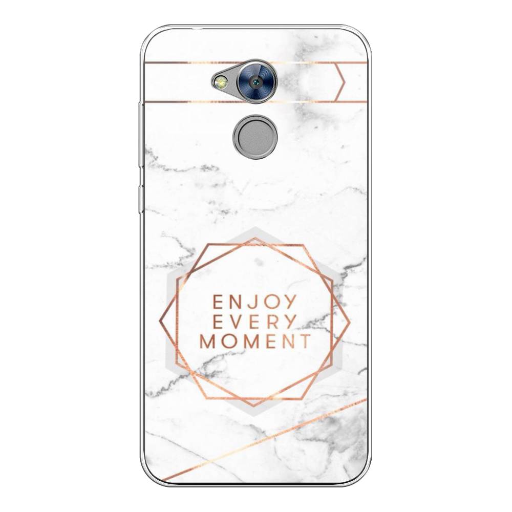 

Чехол Awog на Honor 6A "Enjoy every moment мрамор", Разноцветный, 63650-7