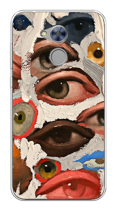 

Чехол Awog на Honor 6A "Глаза масляная живопись", Разноцветный, 63650-7