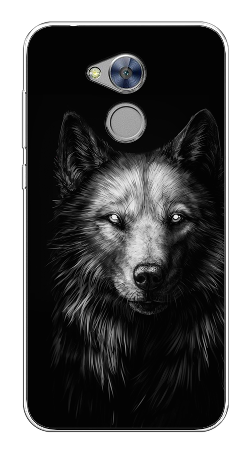 

Чехол Awog на Honor 6A "Волк черно белый", Разноцветный, 63650-1
