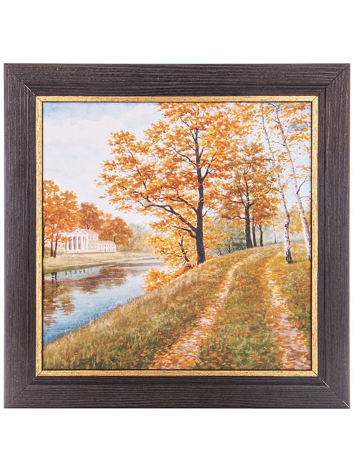 

Картина настенная в рамке венге с золотом 30х30см Lefard 541-878