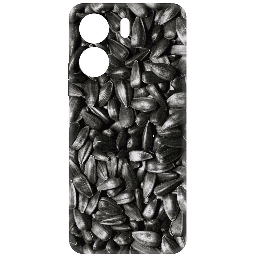 

Чехол-накладка Krutoff Soft Case Семечки для Xiaomi Redmi 13C черный