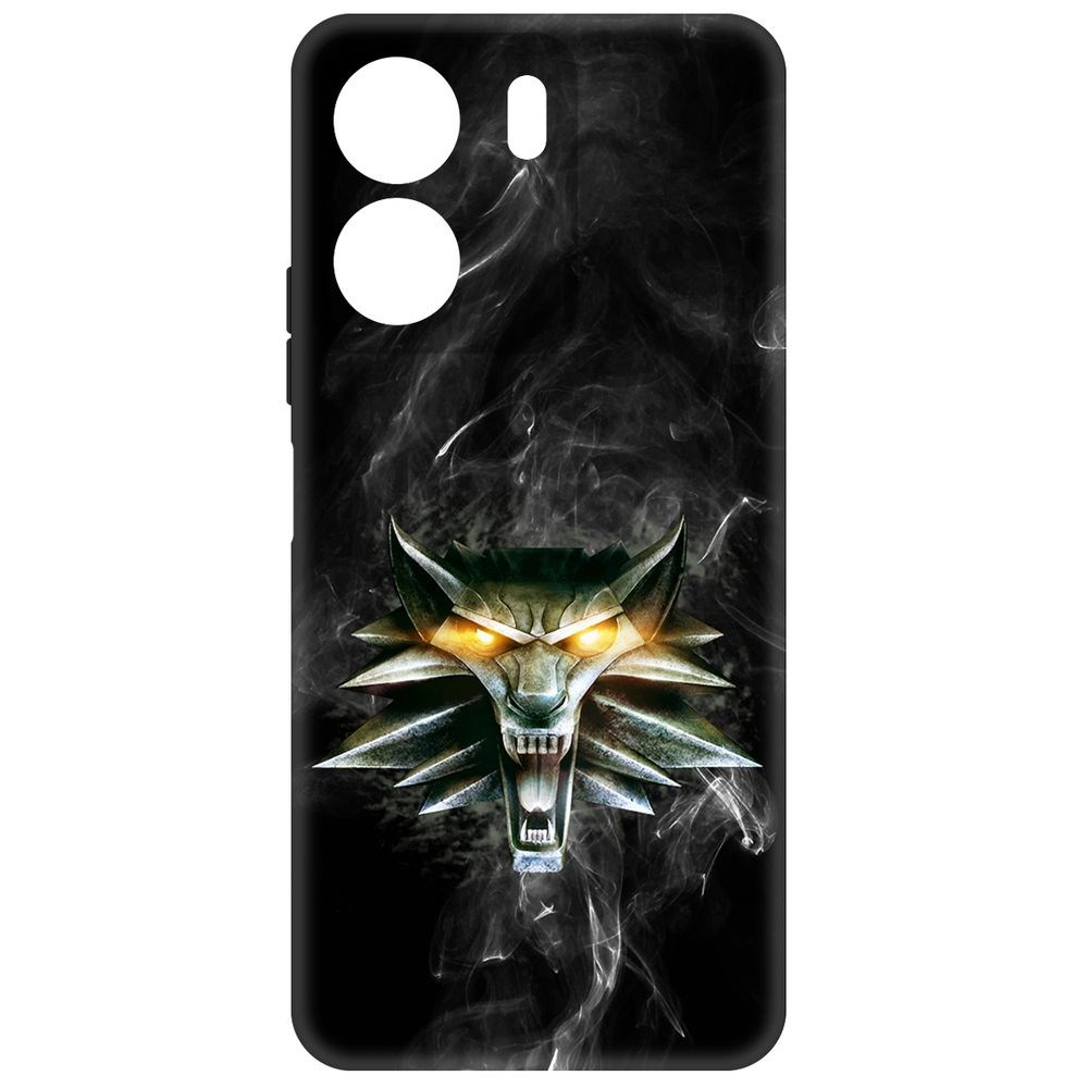 

Чехол-накладка Krutoff Soft Case Ведьмак. Школа Волка для Xiaomi Redmi 13C черный