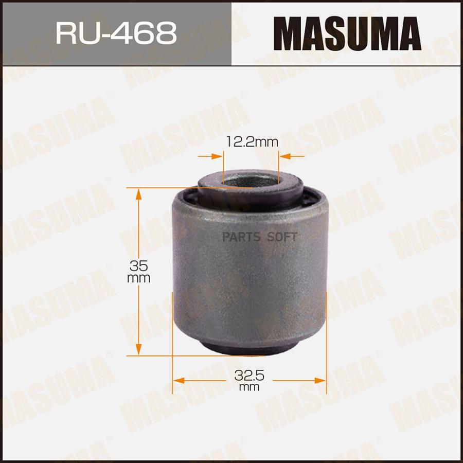 

RU-468_сайлентблок задний нижний Ford Focus all 98>, Mazda 3 BK all 0
