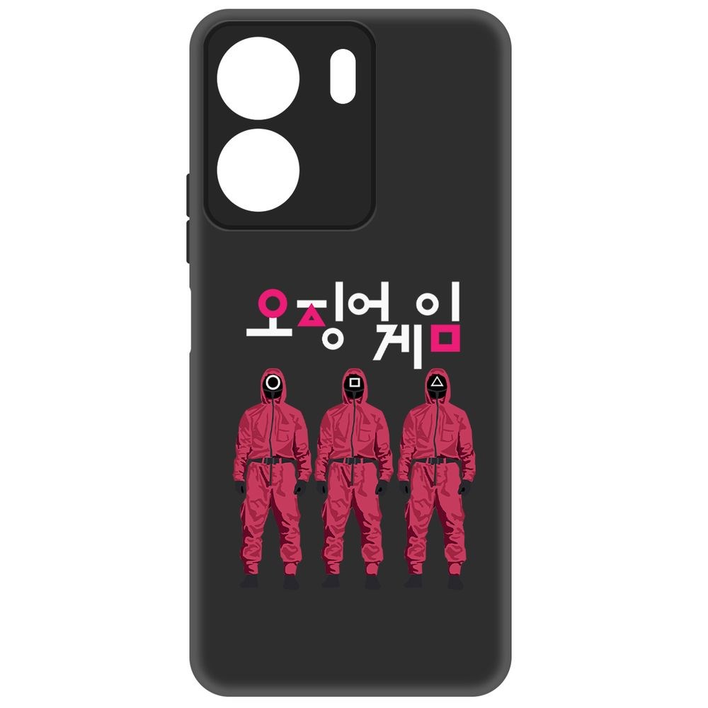 

Чехол-накладка Krutoff Soft Case Игра в кальмара-Персонал для Poco C65 черный