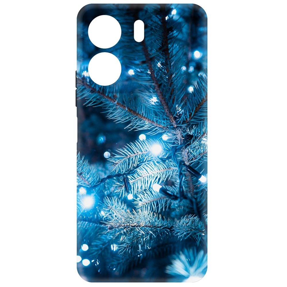 

Чехол-накладка Krutoff Soft Case Гирлянда для Poco C65 черный