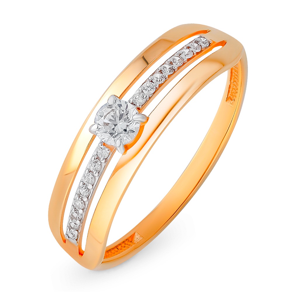 

Кольцо из золота р.  585Gold 301011989, фианит, 301011989