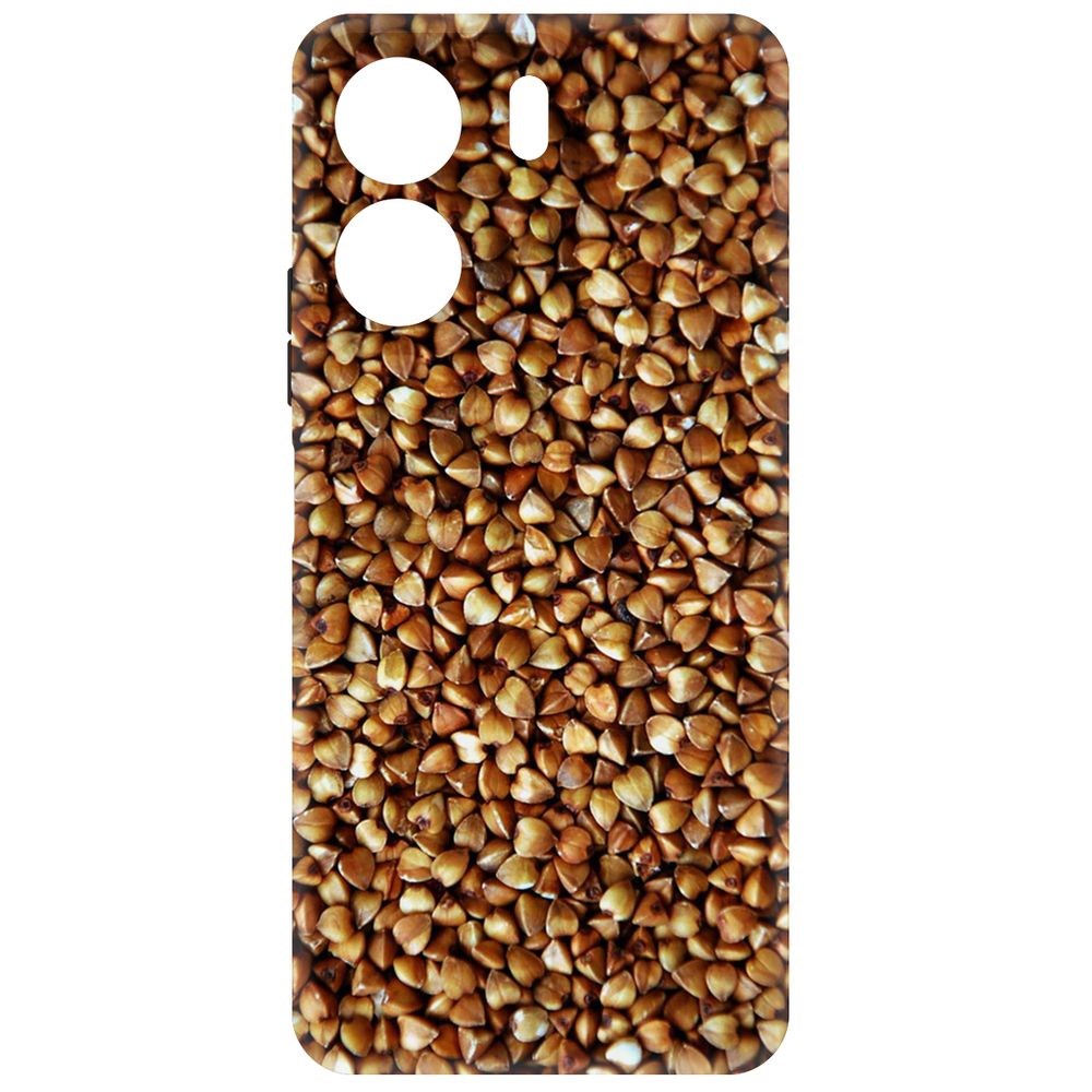 

Чехол-накладка Krutoff Soft Case Гречка для Poco C65 черный