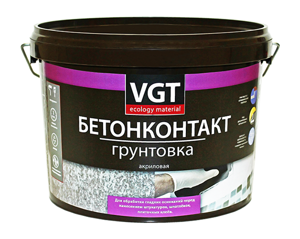 Грунтовка VGT Бетонконтакт Вд-Ак-0301 грунтовка краски квил