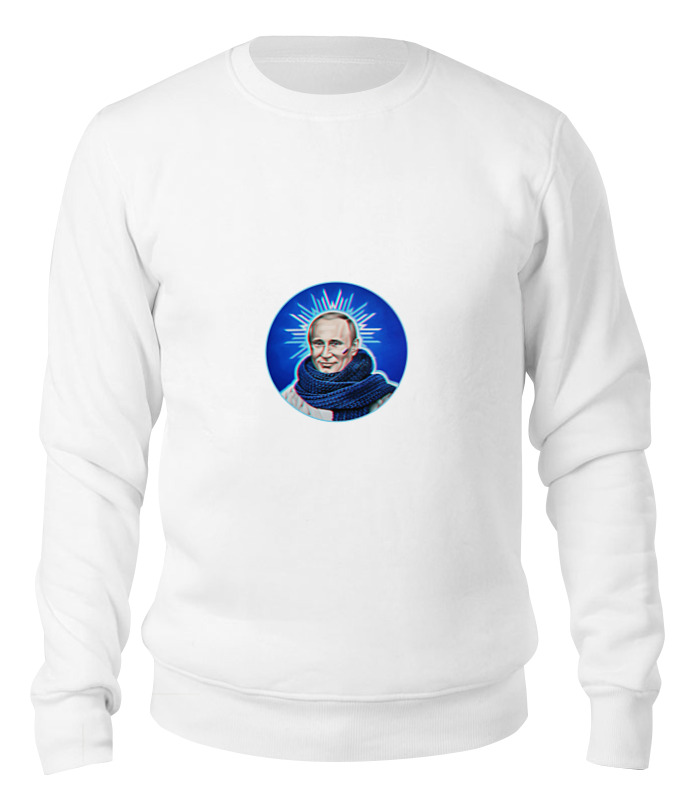 

Свитшот унисекс Printio Путин белый XL, Путин