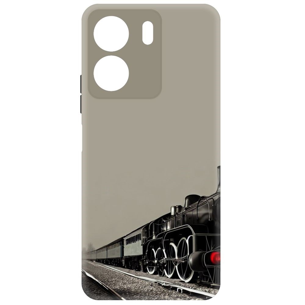 

Чехол-накладка Krutoff Soft Case Паровоз для Poco C65 черный