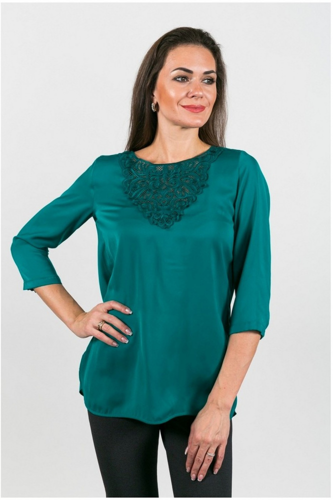 

Блуза женская STELLA GUARDINO SG92056 зеленая 40, SG92056