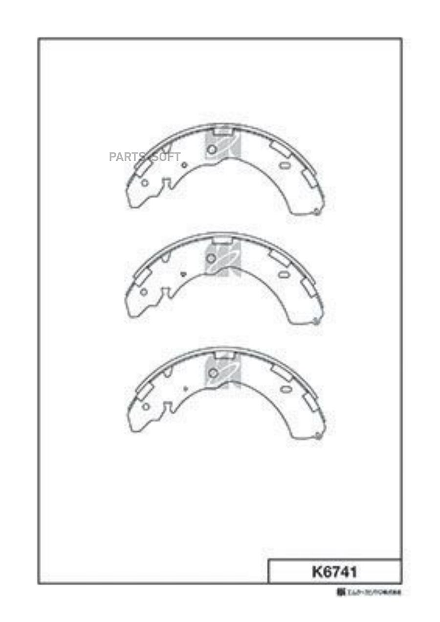 

Тормозные колодки Kashiyama барабанные K6741