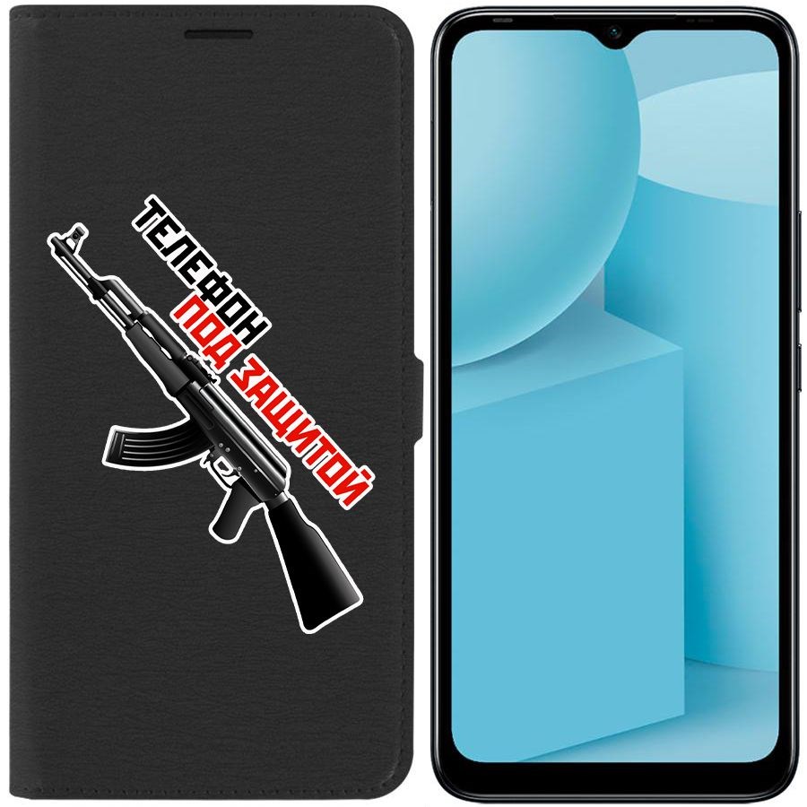 

Чехол-книжка Krutoff Eco Book для Infinix Hot 12i Телефон под защитой (черный)