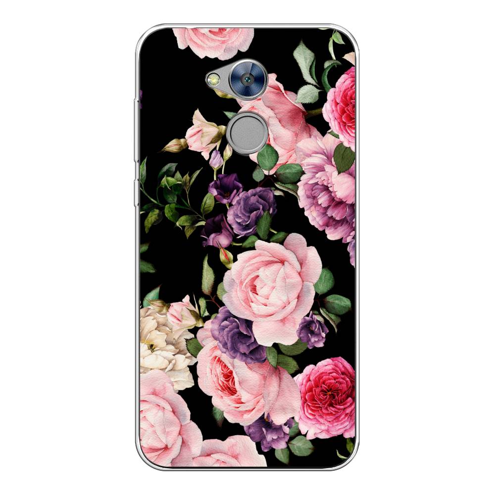 

Чехол Awog на Honor 6A "Пионы на черном", Разноцветный, 63650-8
